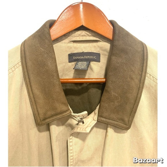 Banana Republic Vintage Field Khaki Jacket Field Jacket Sz:Large - Picture 11 of 12